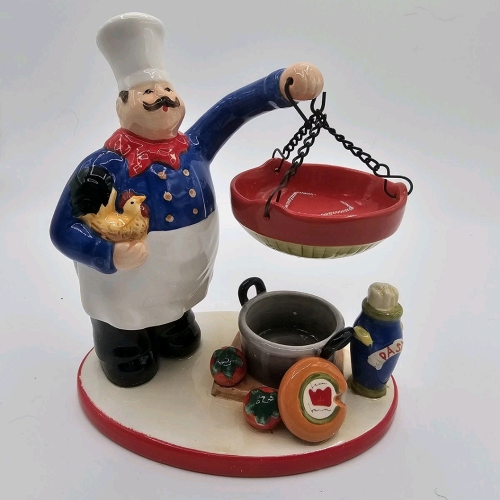 Vtg 90s Vtg Home Interiors Sonoma Villa Chef Hanging Wax Tea Lite Holder New